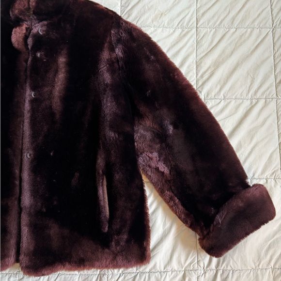 Vintage Genuine Shearling Fur Coat - Picture 4 of 8